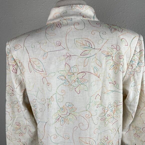 Koret Linen Blend Button Down Top EUC - Picture 8 of 11